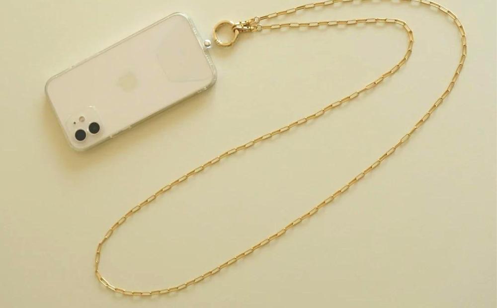 【LENERAオリジナルスマートフォンショルダー】 smartphone shoulder - shine - / gold 【079042】